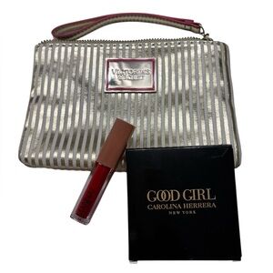 Victoria’s Secret wristlet with compact mirror and lipstick